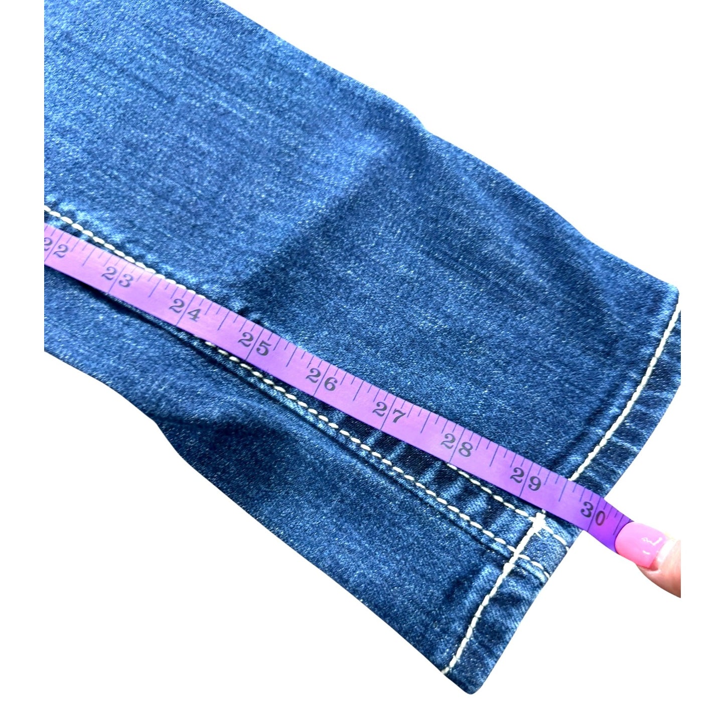 Miss Me Womens Size 25 Embellished Straight-Leg Denim Jeans