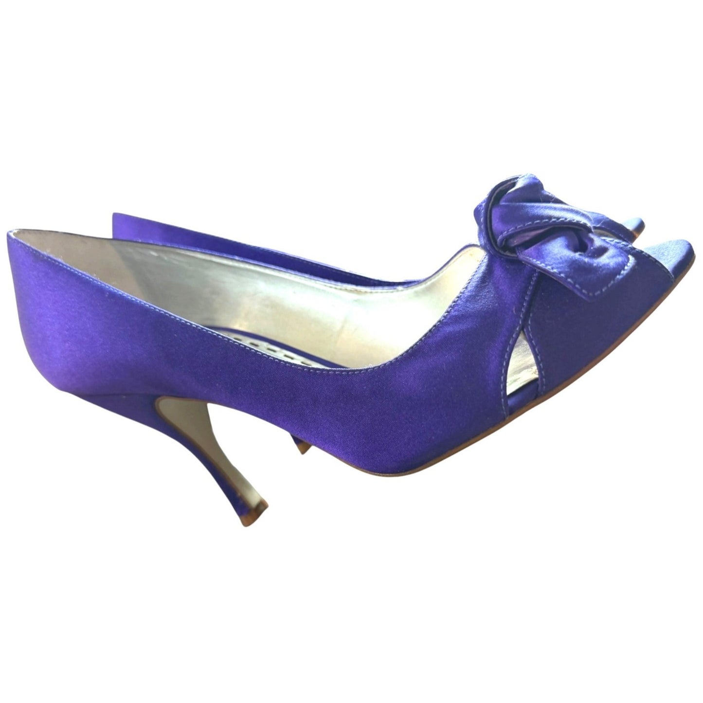 Gianni Bini Purple Peep-Toe Heels Size 8.5