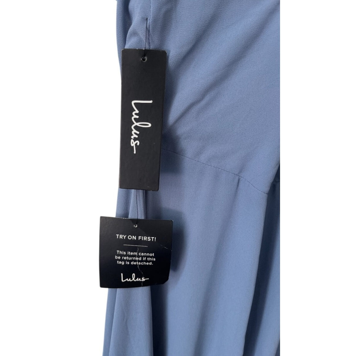Lulus Light Blue Maxi Dress With Ruffled V-Neck Backless Design