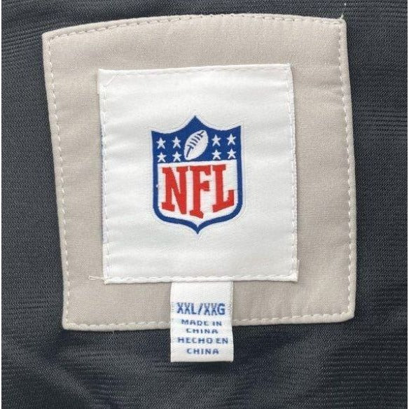 NFL New Orleans Saints Beige & Black Embroidered Full-Zip Jacket Men's XXL