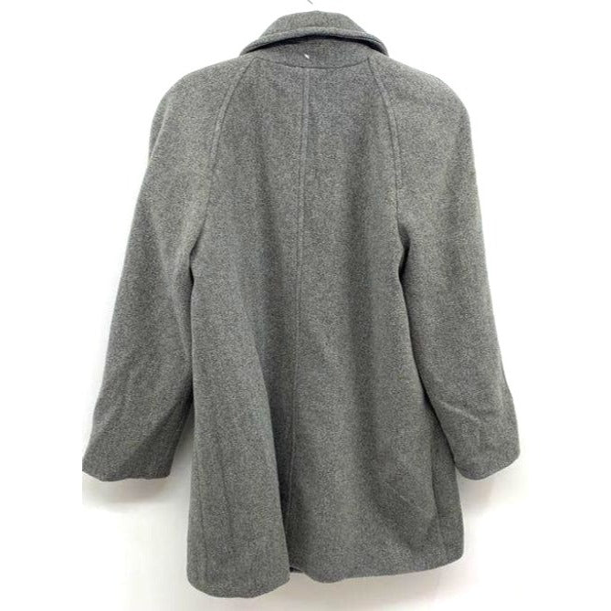 East 5th Gray Single Breasted Button Front Mid Length Coat - Size XL