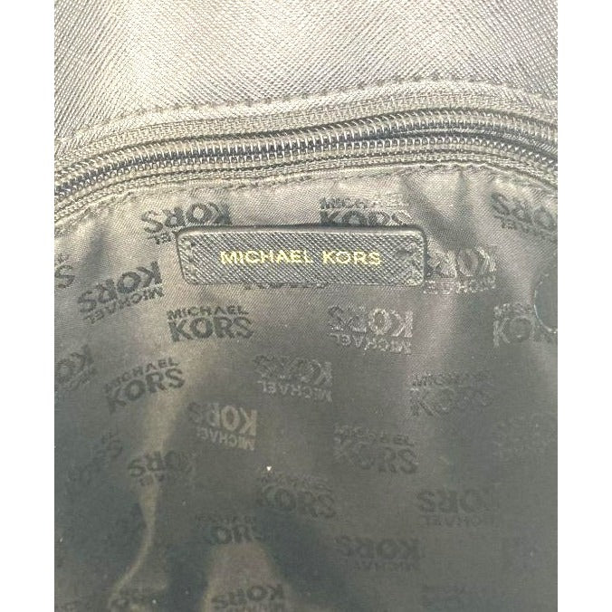 Michael Kors Black Ava Saffiano Leather Shoulder Bag