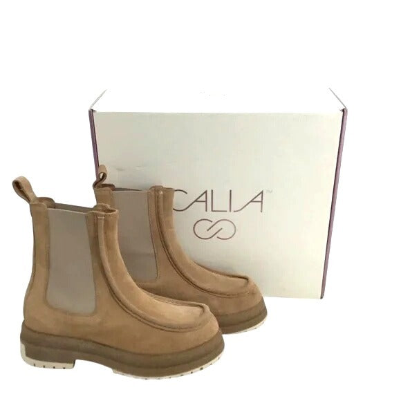 CALIA  By Carrie Underwood SAMIE Moc Toe Boots NWT Tan Winter Size 7