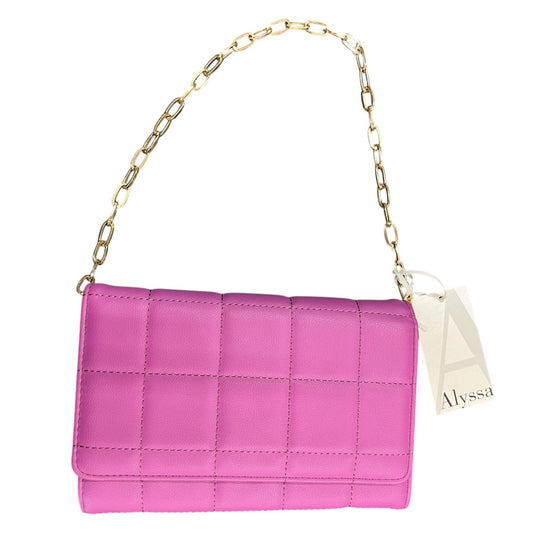 Alyssa by Urban Expressions Riley Quilted Pink Crossbody Bag