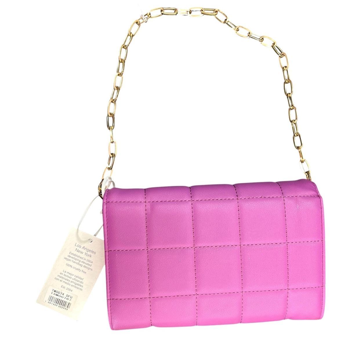 Alyssa by Urban Expressions Riley Quilted Pink Crossbody Bag