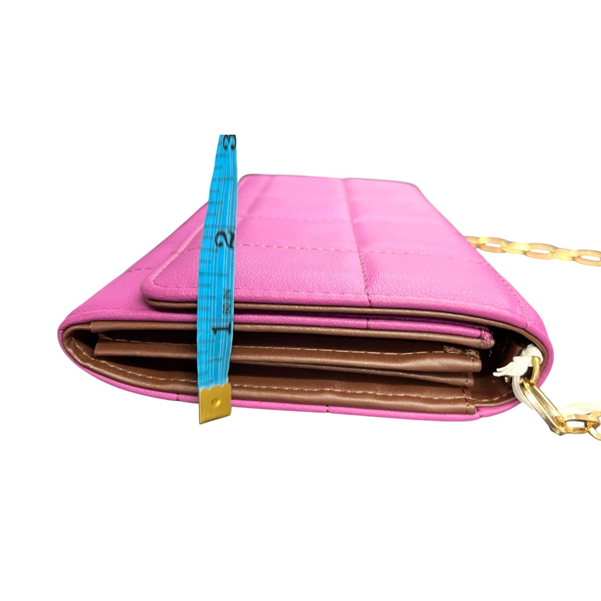 Alyssa by Urban Expressions Riley Quilted Pink Crossbody Bag