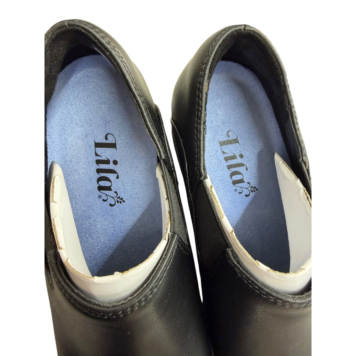 Lila Women's Black Slip-On Work Shoes Size 5.5 Slip & Oil Resistant By Shoes For Crews NWB