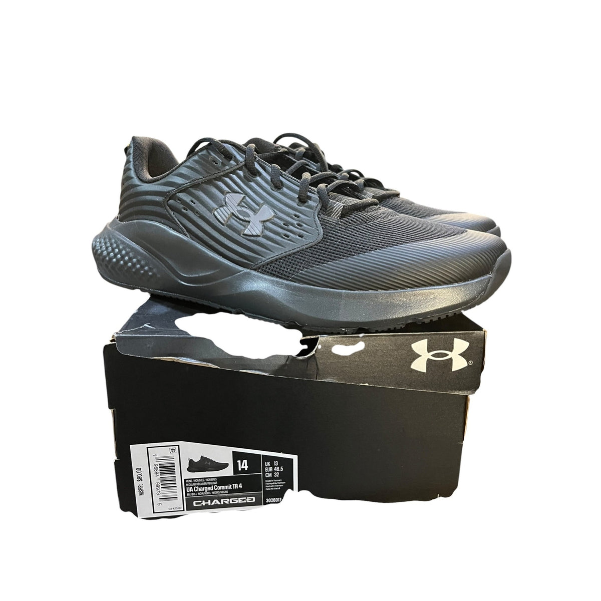 Under Armour Charged Commit TR 4 Men's Size 14 NWB