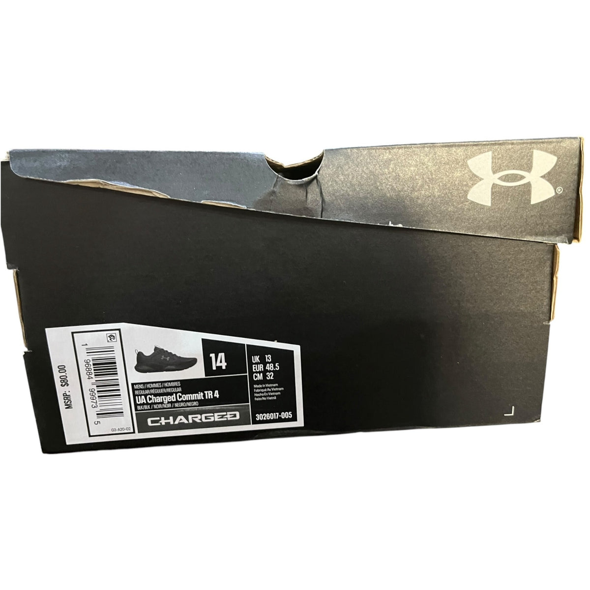 Under Armour Charged Commit TR 4 Men's Size 14 NWB
