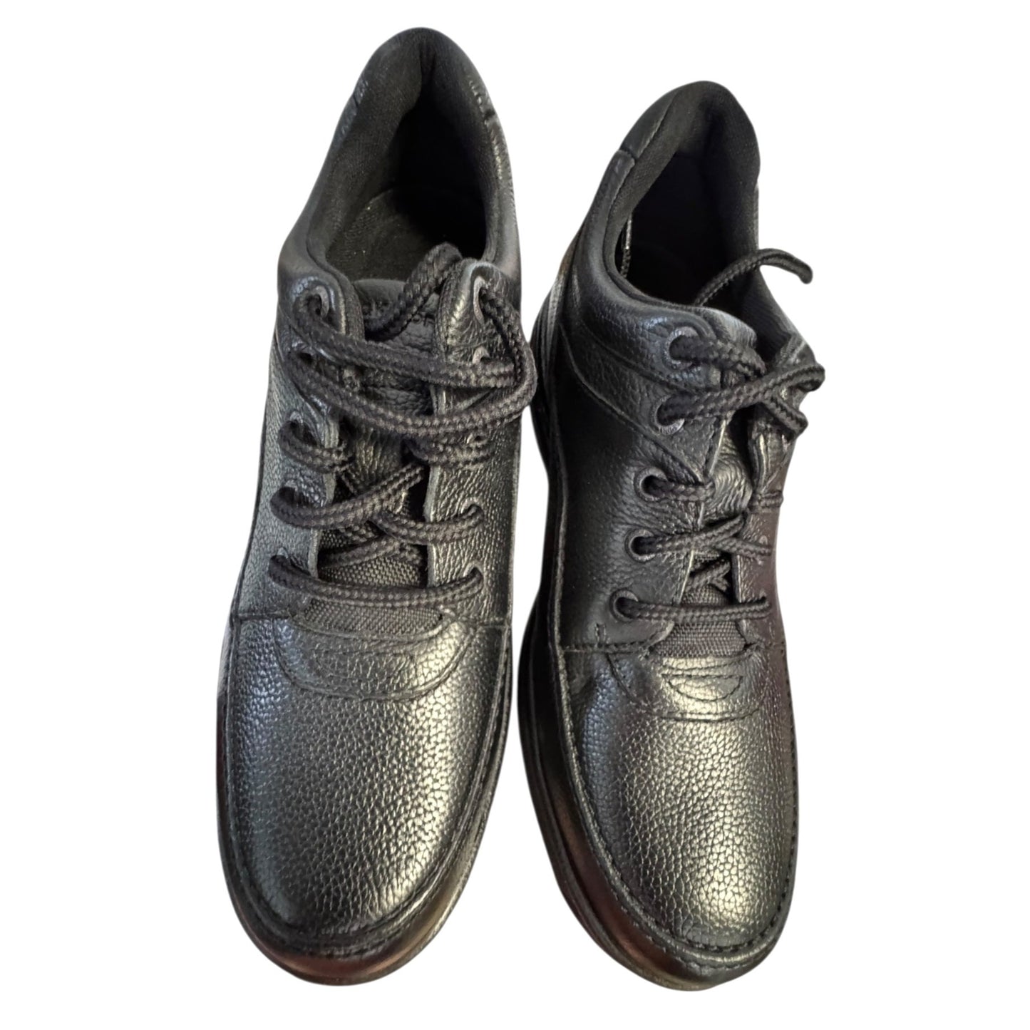 Rockport Mens World Tour Classic Black Leather Lace-Up Shoes Size 10.5 NWOB