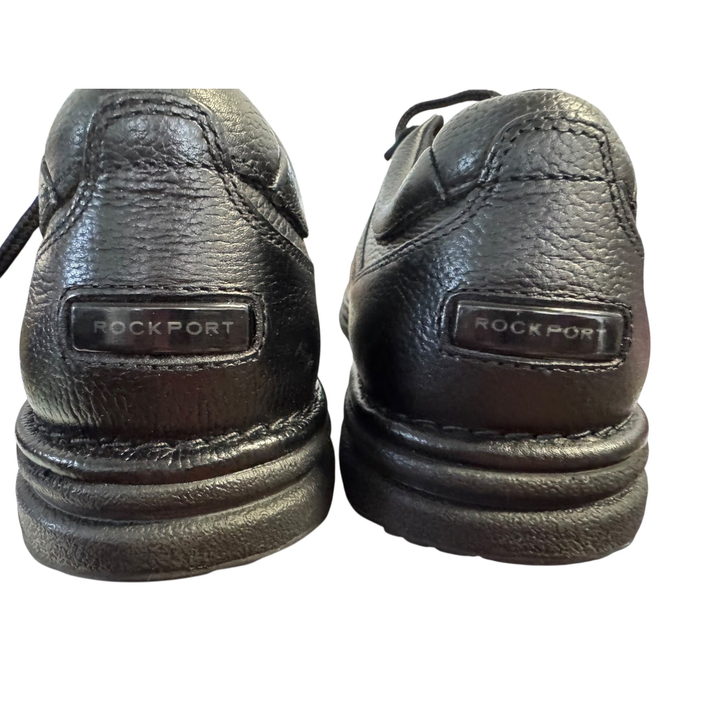 Rockport Mens World Tour Classic Black Leather Lace-Up Shoes Size 10.5 NWOB