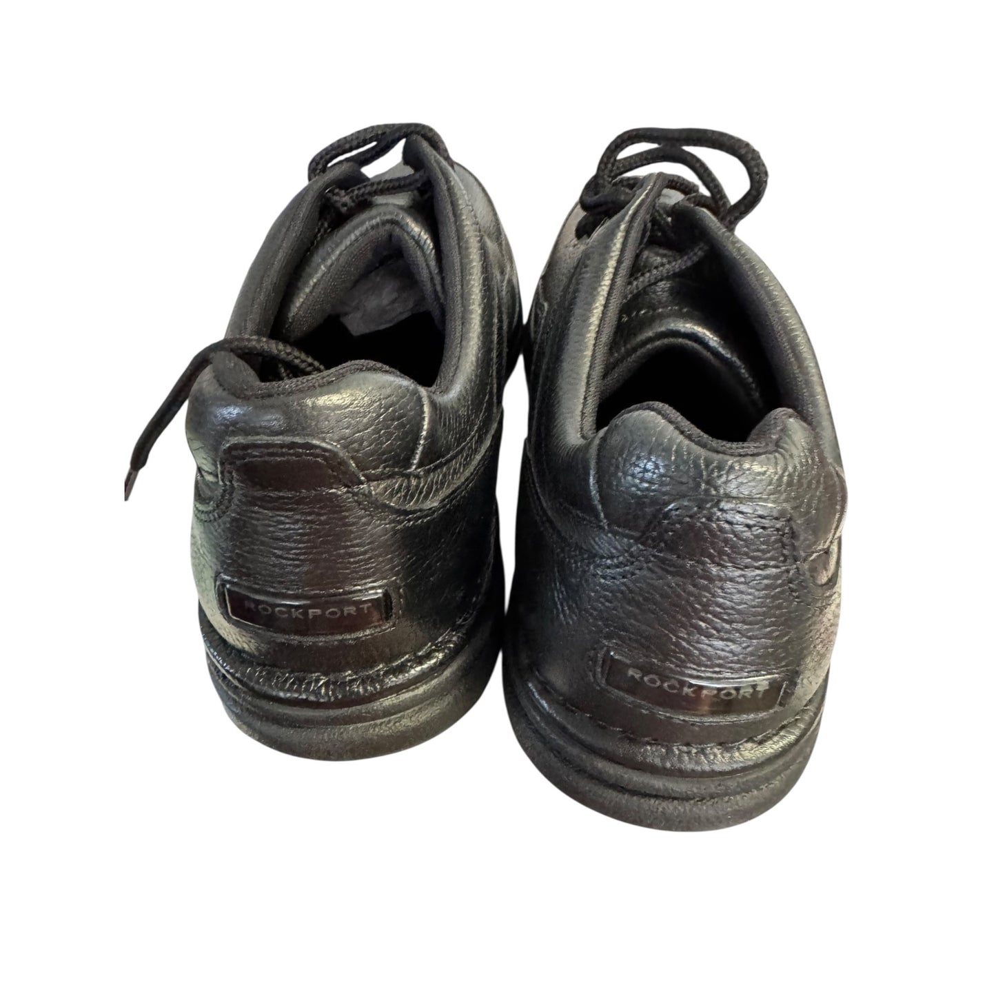 Rockport Mens World Tour Classic Black Leather Lace-Up Shoes Size 10.5 NWOB
