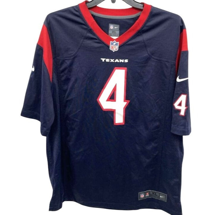 NFL Houston Texans Jersey Deshaun Watson #4 Dark Blue Size XL Nike Official