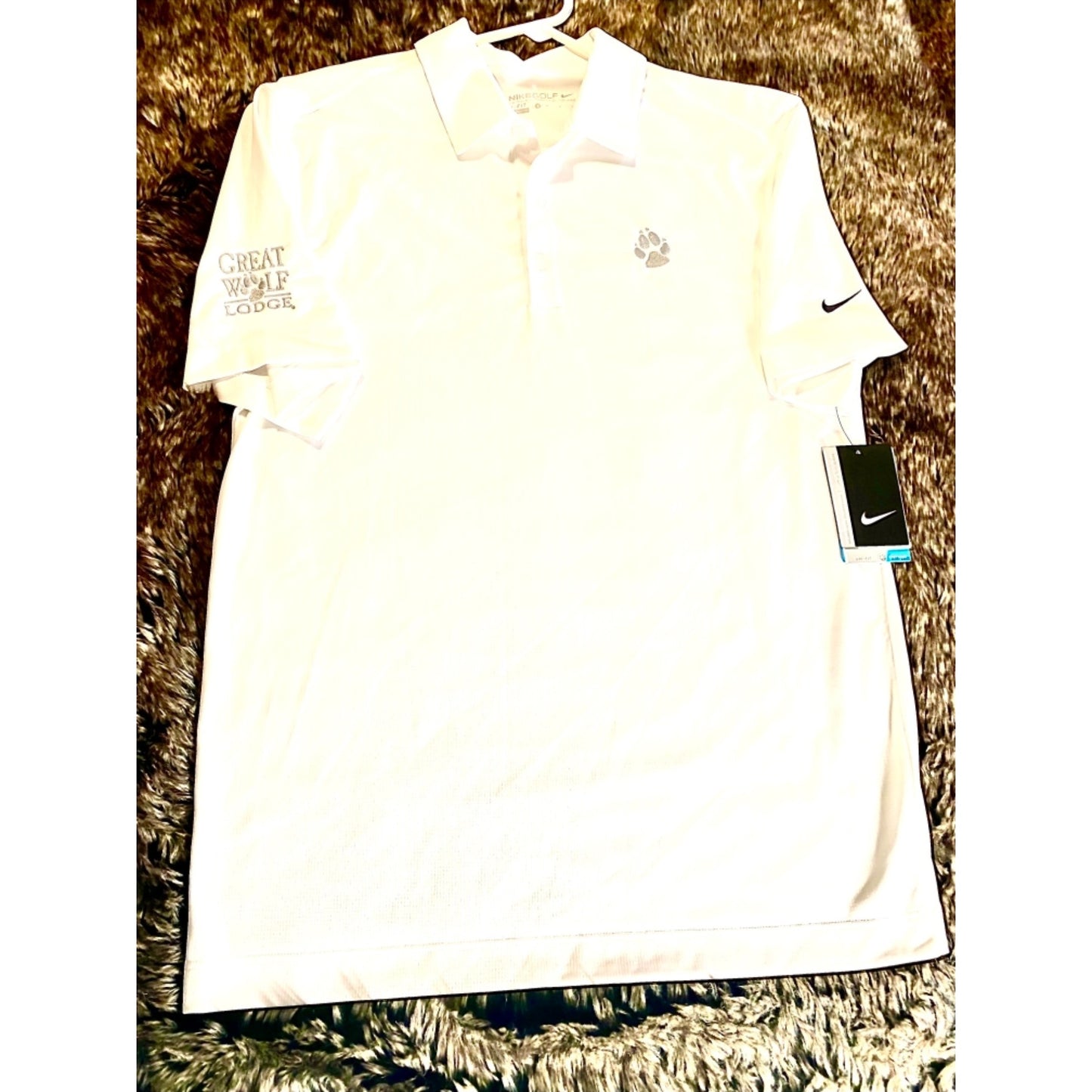 Nike Women’s Dri Fit White Golf Polo Small
