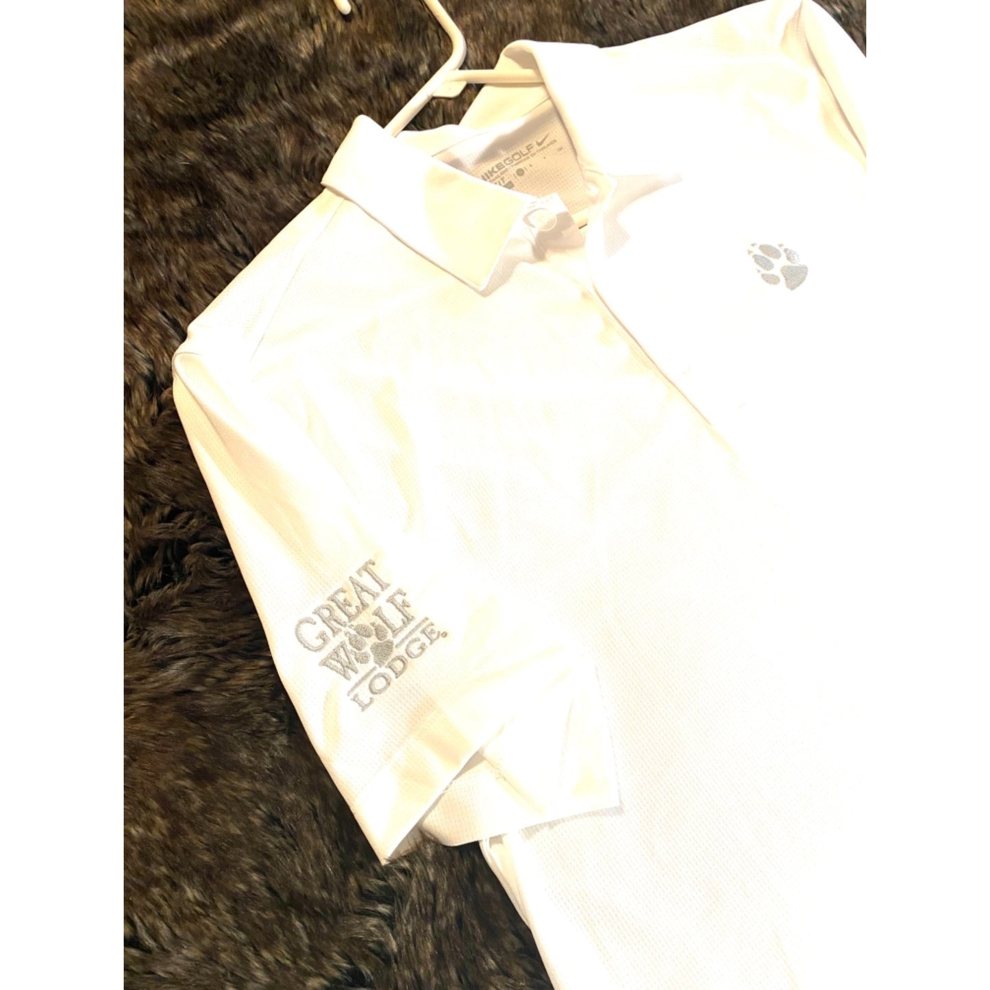 Nike Women’s Dri Fit White Golf Polo Small