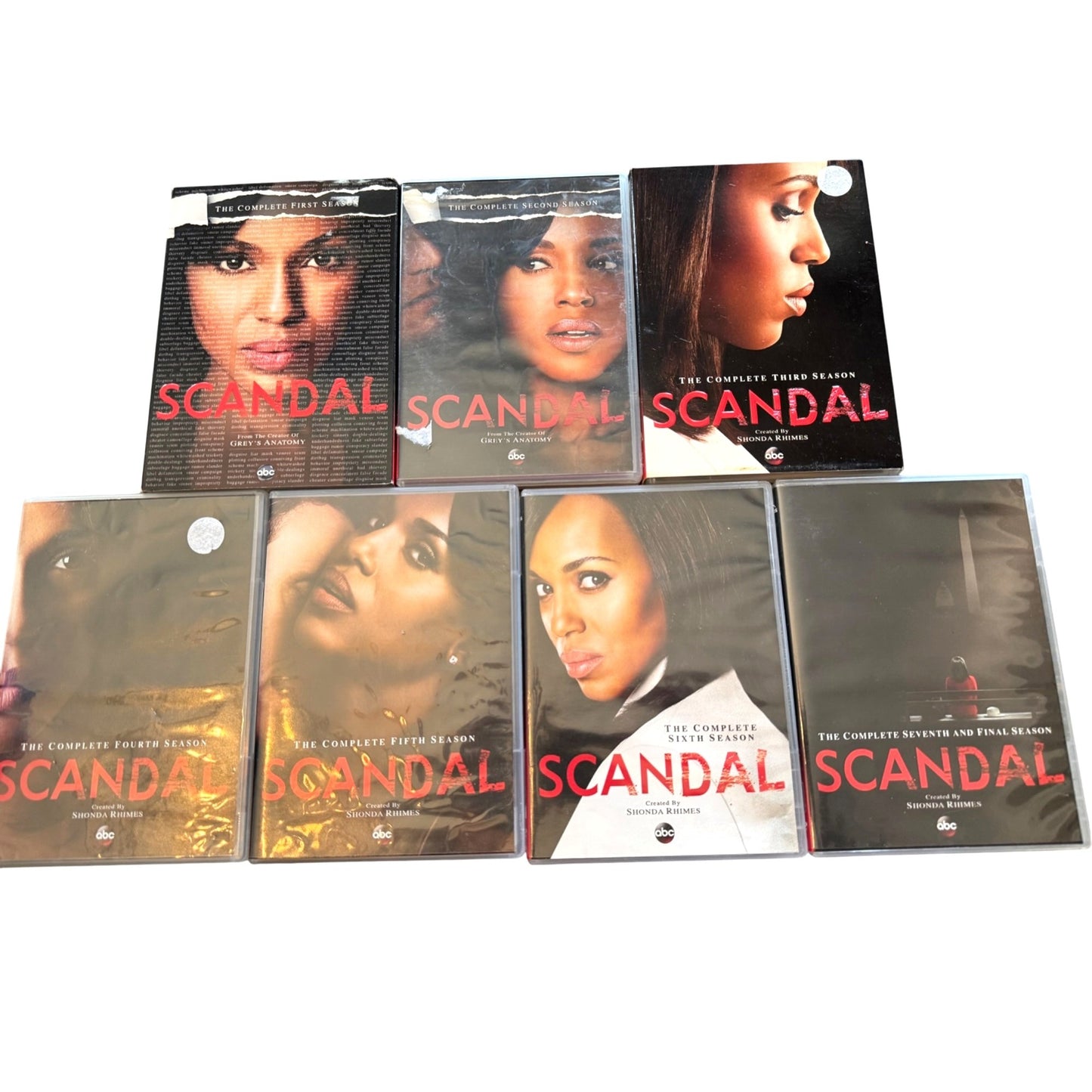Men's Scandal TV Series DVD Set Seasons 1-7 Complete