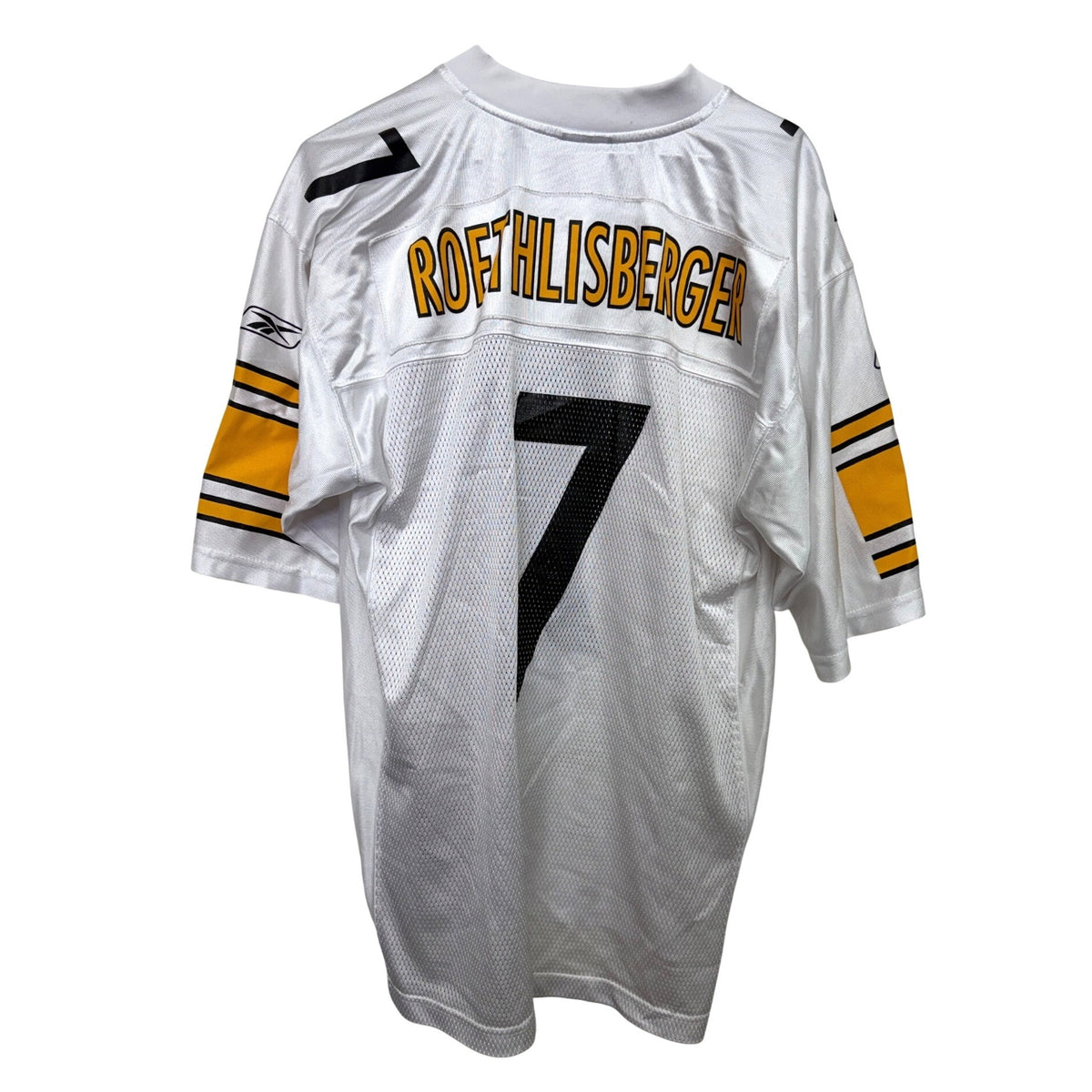 Reebok NFL #7 Ben Roethlisberger White Steelers Jersey Size M On-Field Equipment