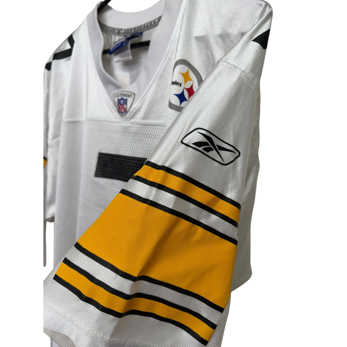 Reebok NFL #7 Ben Roethlisberger White Steelers Jersey Size M On-Field Equipment