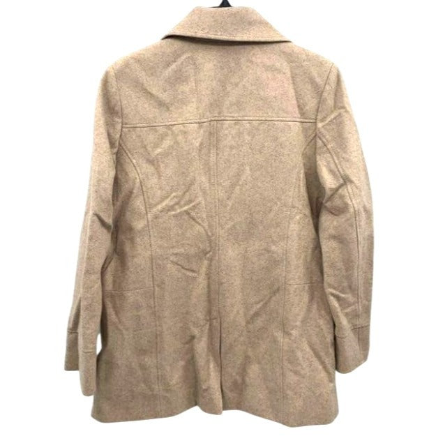 MICHAEL Michael Kors Beige Wool Zip Front Jacket Size L