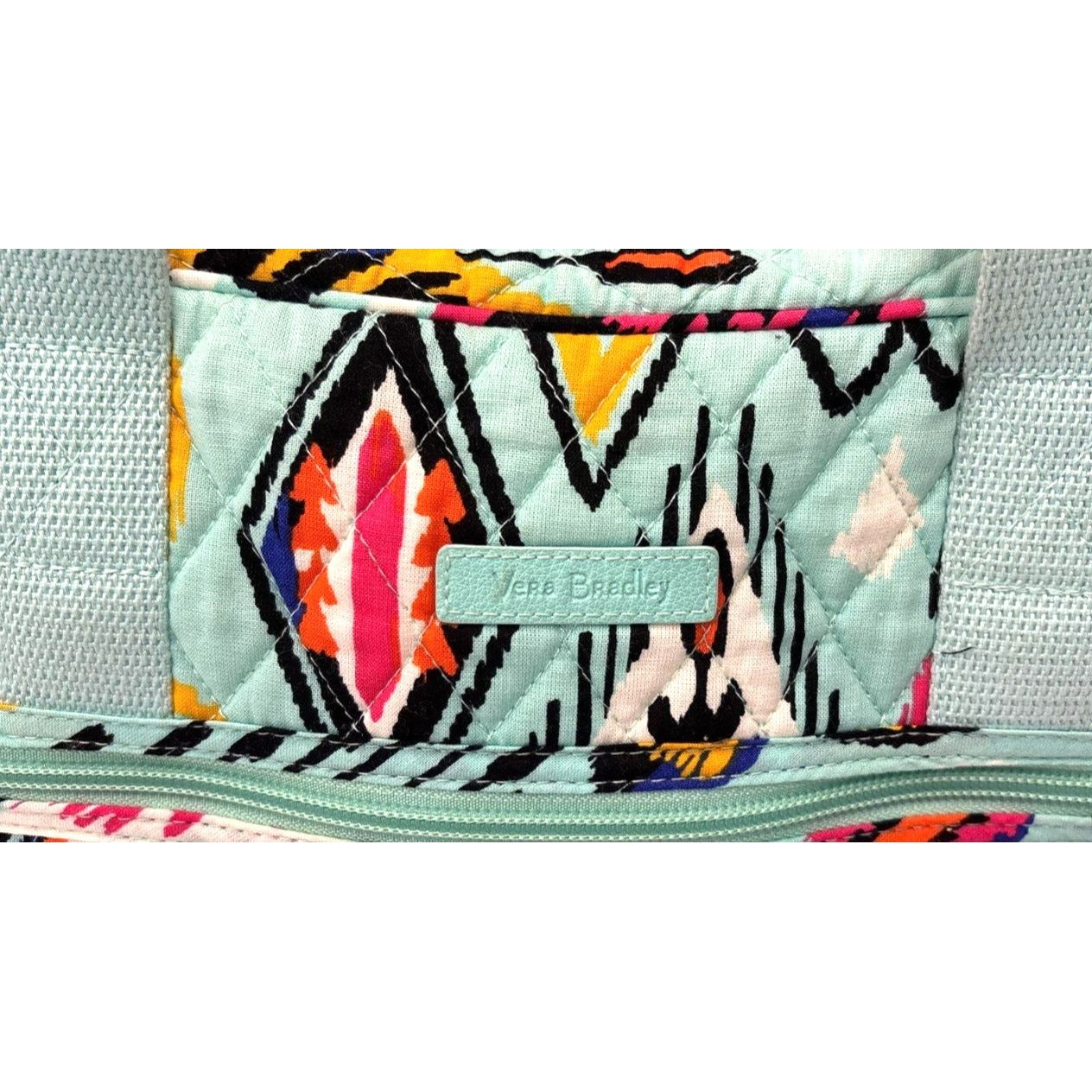 Vera Bradley Iconic Weekender Travel Bag In Quilted Cotton With Ikat Pattern