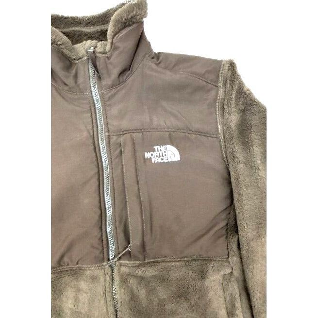 The North Face Women's Brown Fleece Zip-Up Jacket S