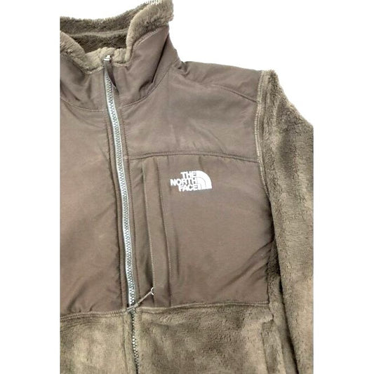 The North Face Women's Brown Fleece Zip-Up Jacket S