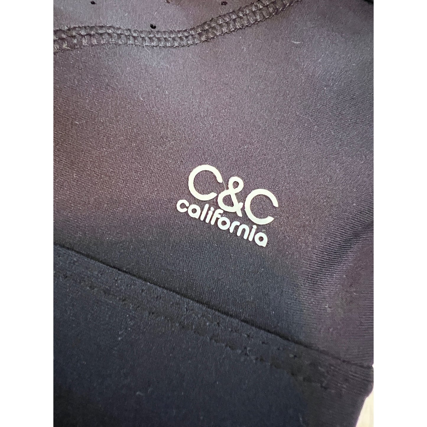 C&C California Black XS Performance Sports Bra With Moisture-Wicking & Quick-Drying Technology