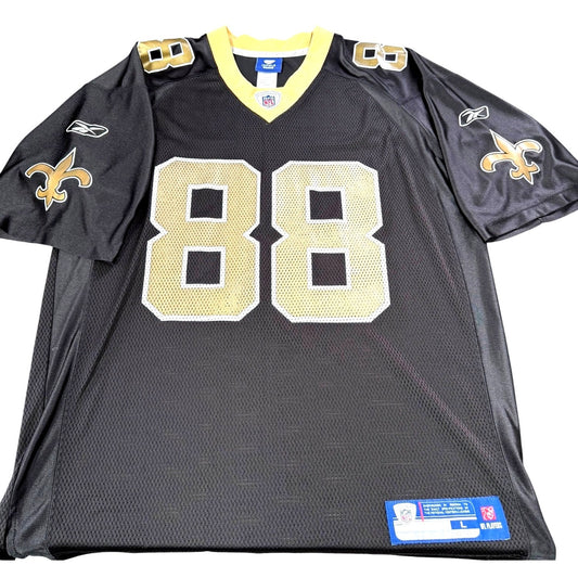 Reebok NFL New Orleans Saints Jeremy Shockey #88 Jersey Black & Gold Men's Size L