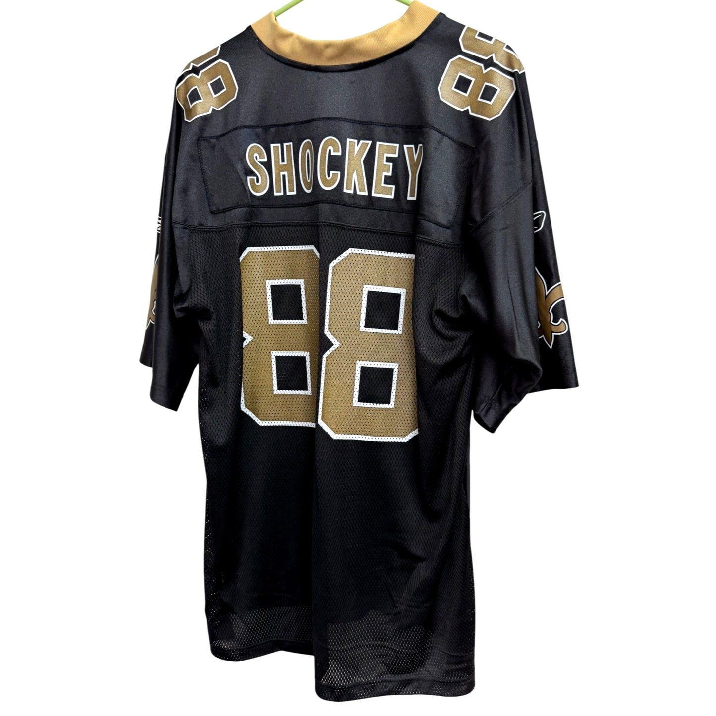 Reebok NFL New Orleans Saints Jeremy Shockey #88 Jersey Black & Gold Men's Size L