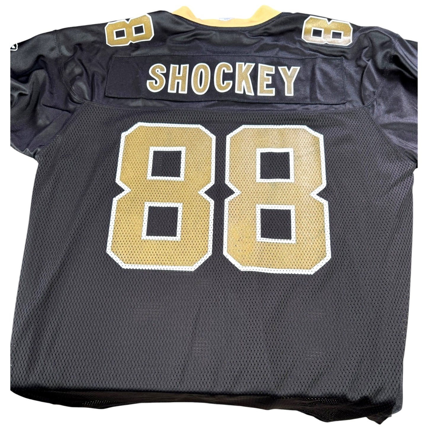 Reebok NFL New Orleans Saints Jeremy Shockey #88 Jersey Black & Gold Men's Size L