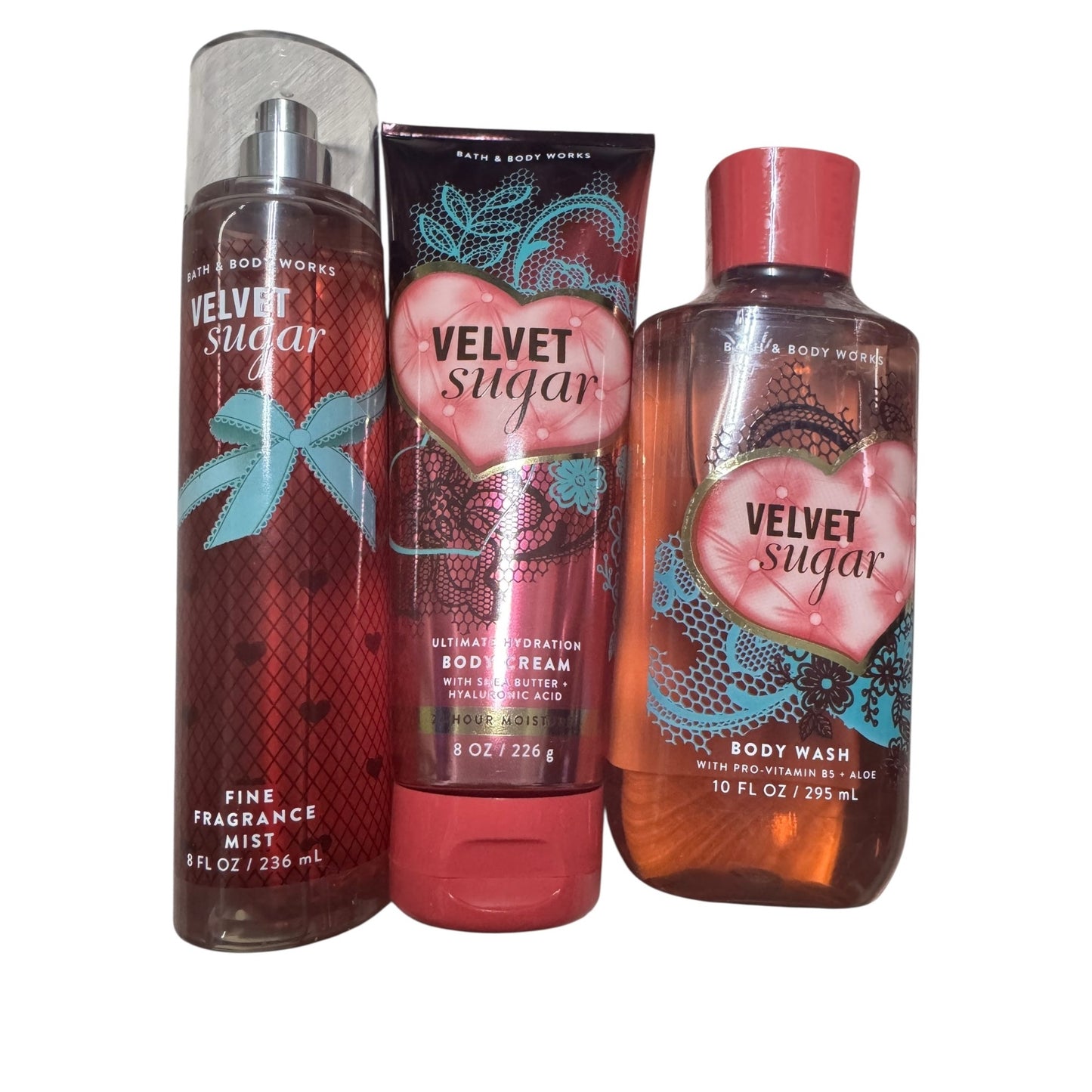 Bath & Body Works Velvet Sugar 3-Piece Set New
