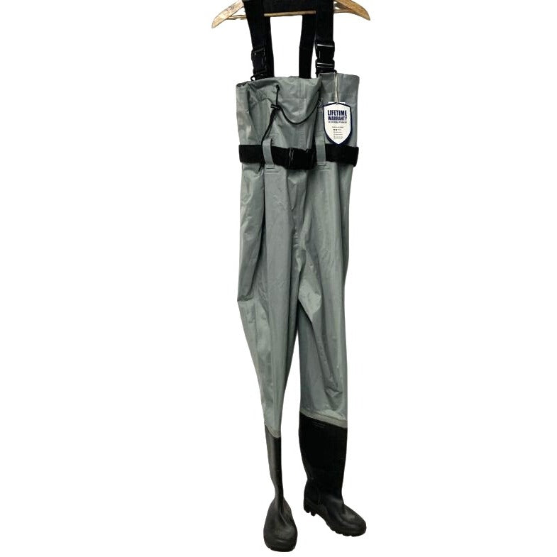 FishingSir Waterproof Bootfoot Chest Waders With Lifetime Warranty & Size 6 Boots NWT
