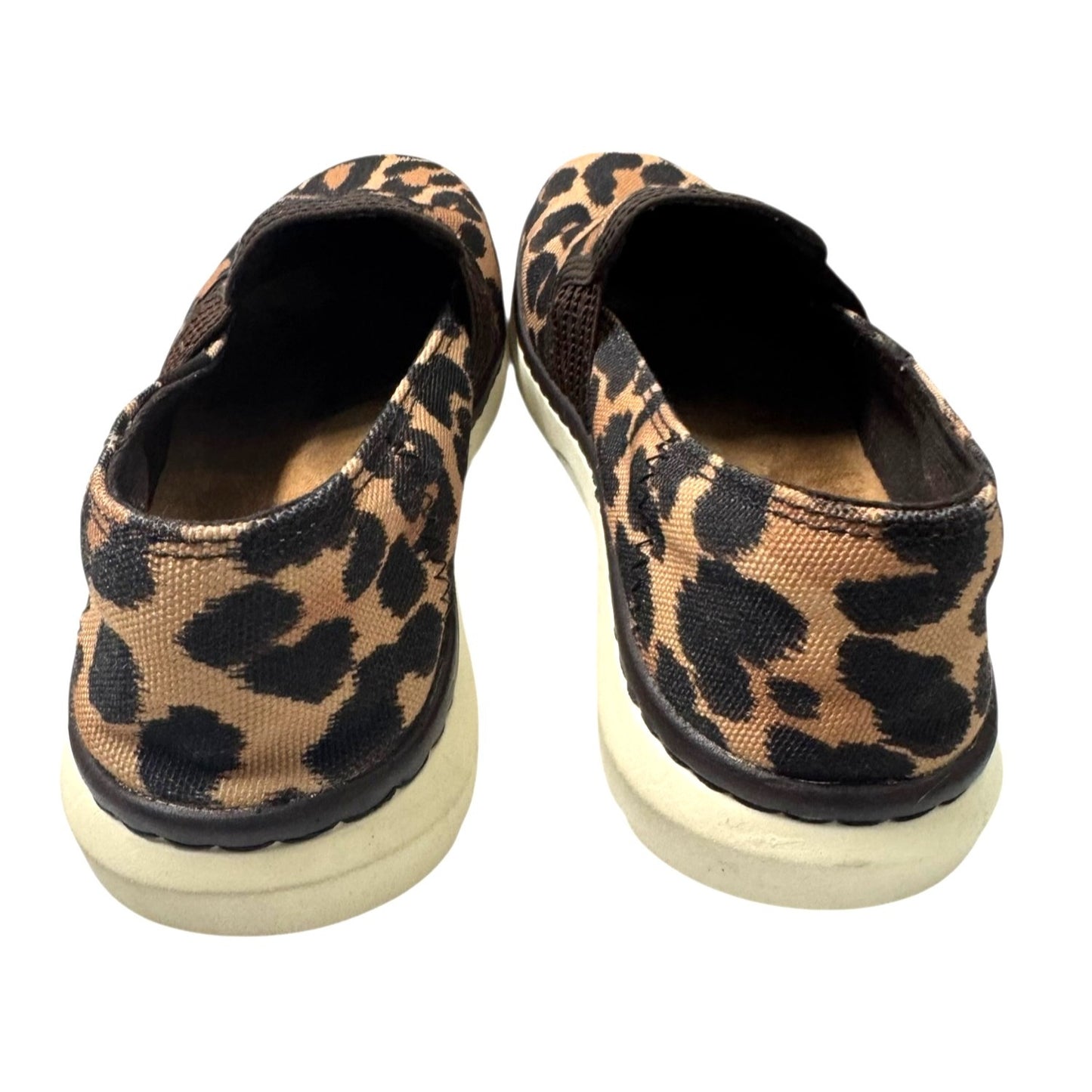 Ariat Womens Ryder Leopard Print Slip-On Canvas Shoes SZ9