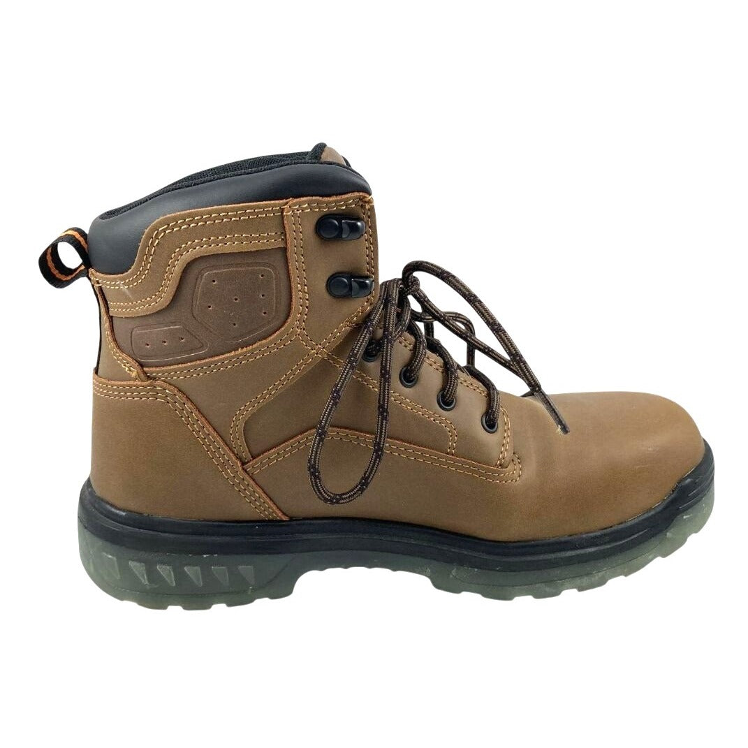 Brahma Men's Combustion 6" Steel Toe Work Boot ASTM F2413-18 Brown Size 7.5 US