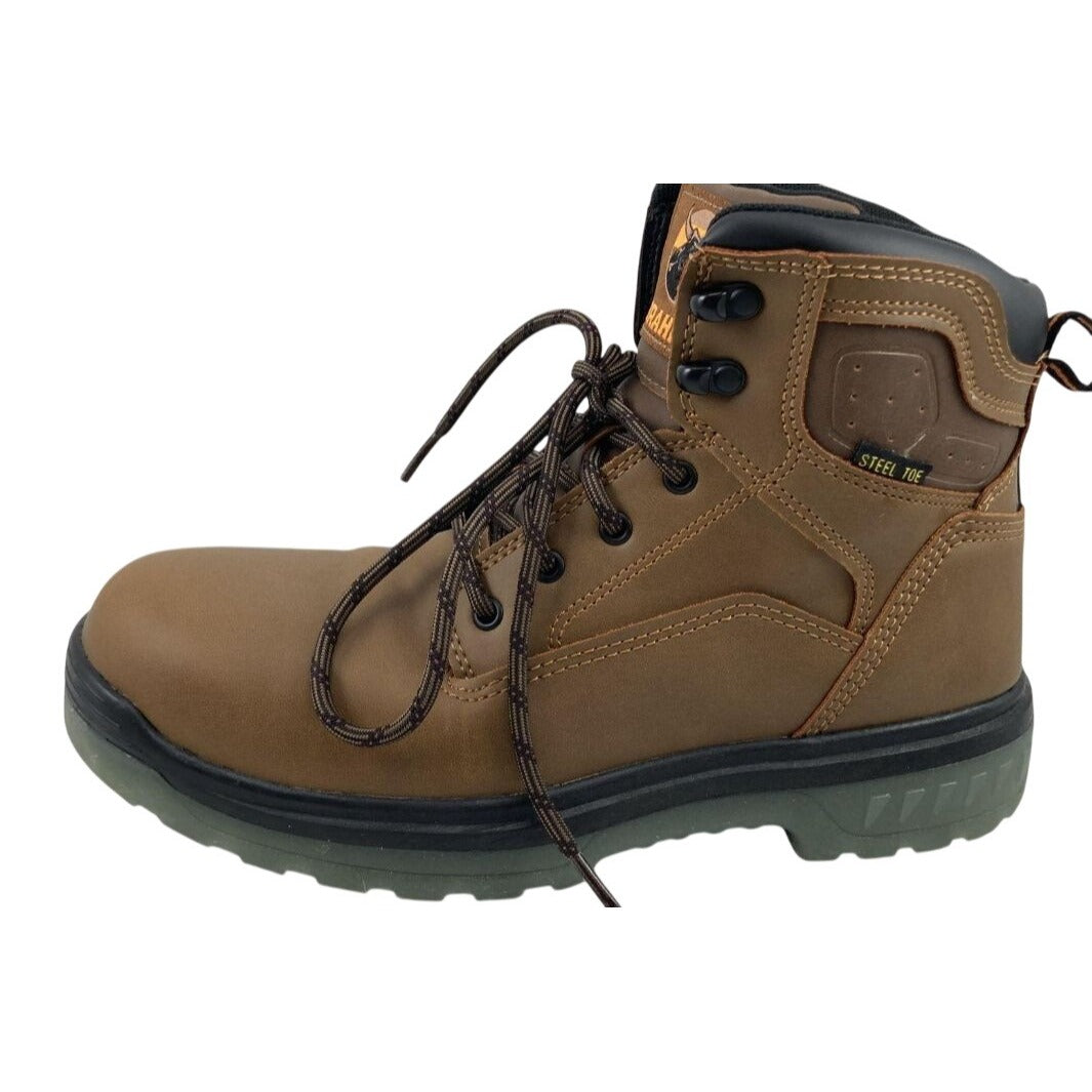 Brahma Men's Combustion 6" Steel Toe Work Boot ASTM F2413-18 Brown Size 7.5 US