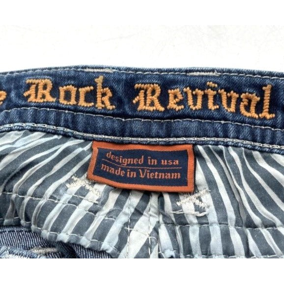 Rock Revival Betty Bootcut Jeans Dark Wash Denim Women's Size 36
