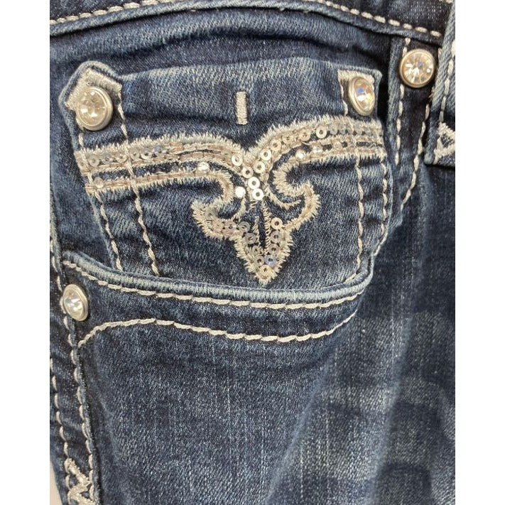 Rock Revival Betty Bootcut Jeans Dark Wash Denim Women's Size 36