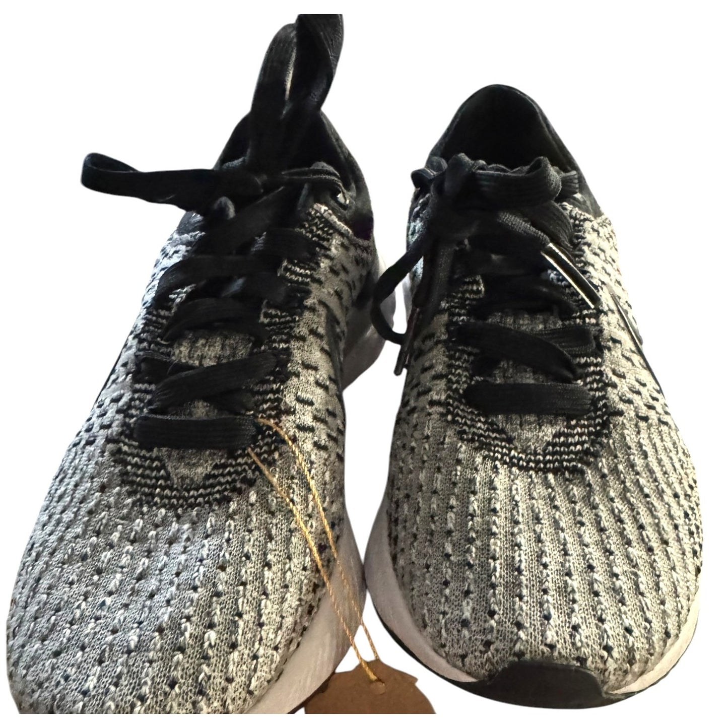 Nike React Infinity Run Flyknit Black/White Running Shoes Women's Size 6.5