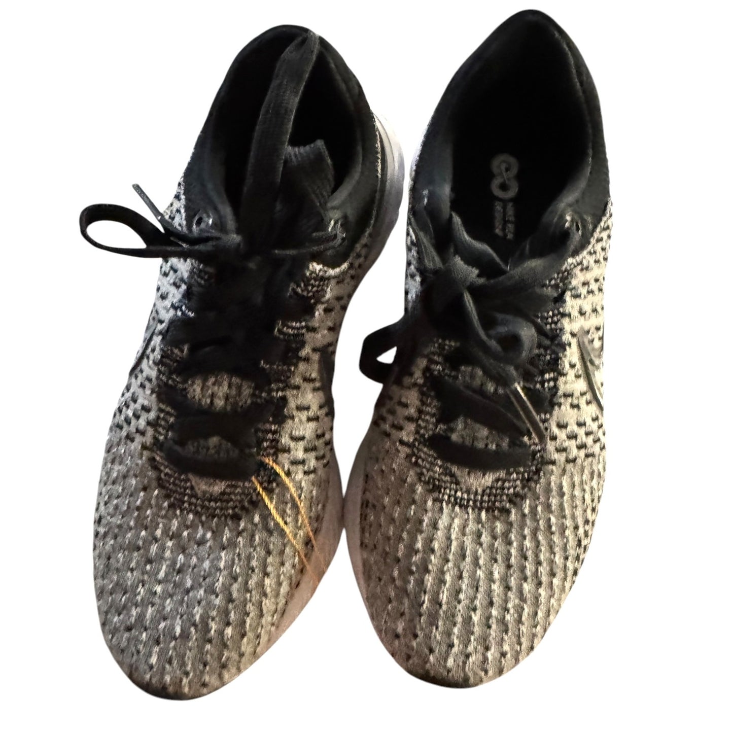 Nike React Infinity Run Flyknit Black/White Running Shoes Women's Size 6.5