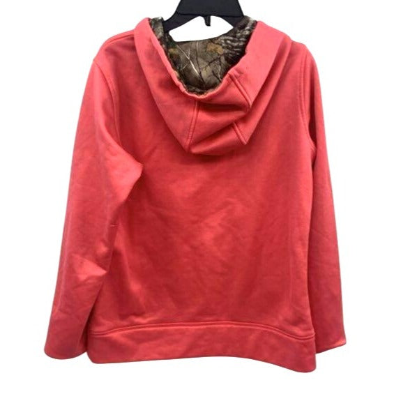 Women's Under Armour Hoodie Camo Logo Semi-Fitted Pullover Size Small
