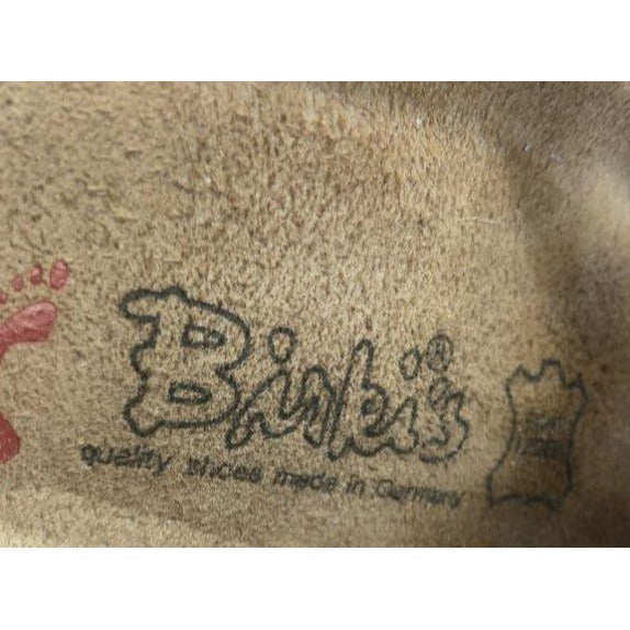 Birkis Brown Textured Leather Sandals With Adjustable Straps & Cork Footbed Womens L9 M7