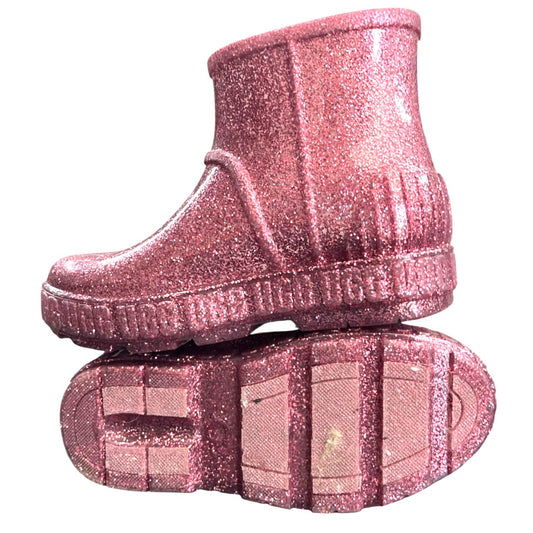 UGG Kids Rain Drizlita Glitter Boots Size 13
