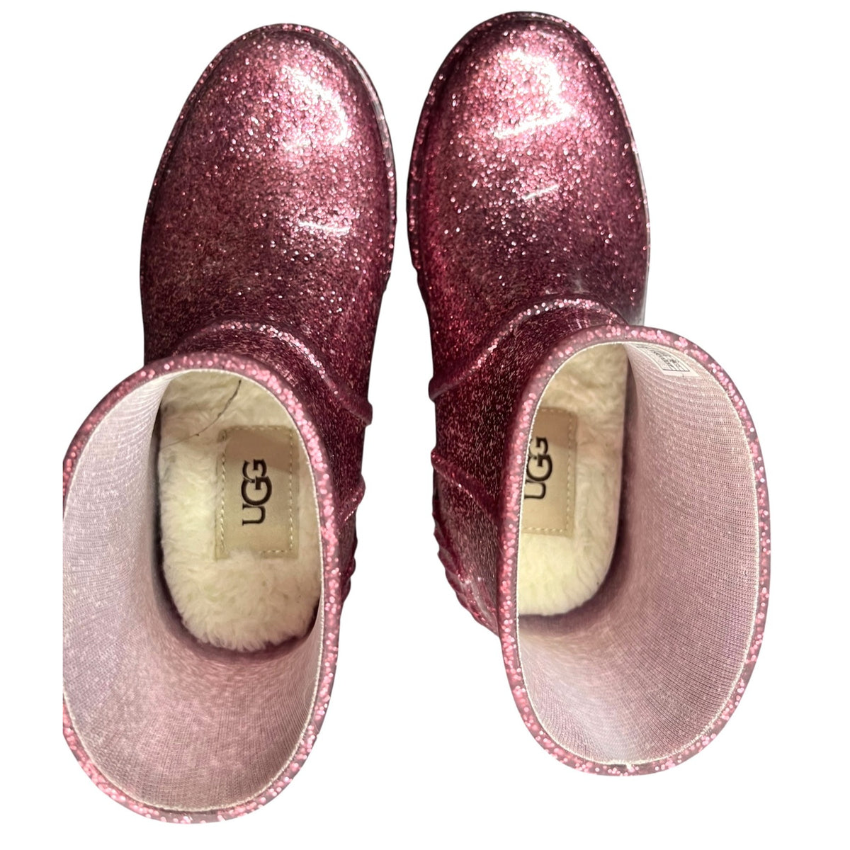 UGG Kids Rain Drizlita Glitter Boots Size 13