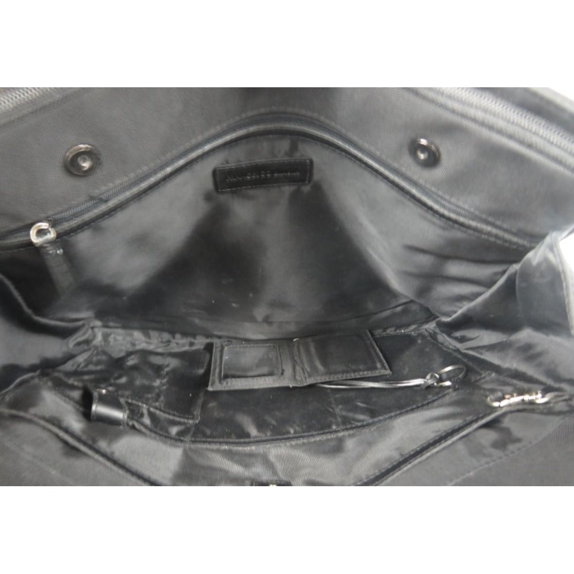 Francesco Biasia Black Shoulder Bag With Dual Straps & Zipper Closure