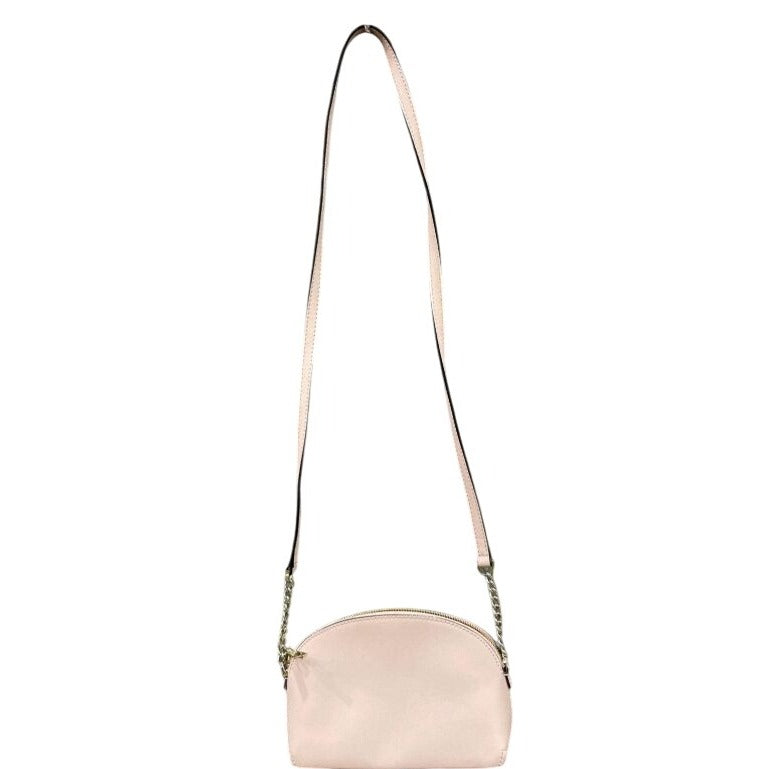 Kate Spade New York Pink Leather Crossbody Bag With Gold Chain