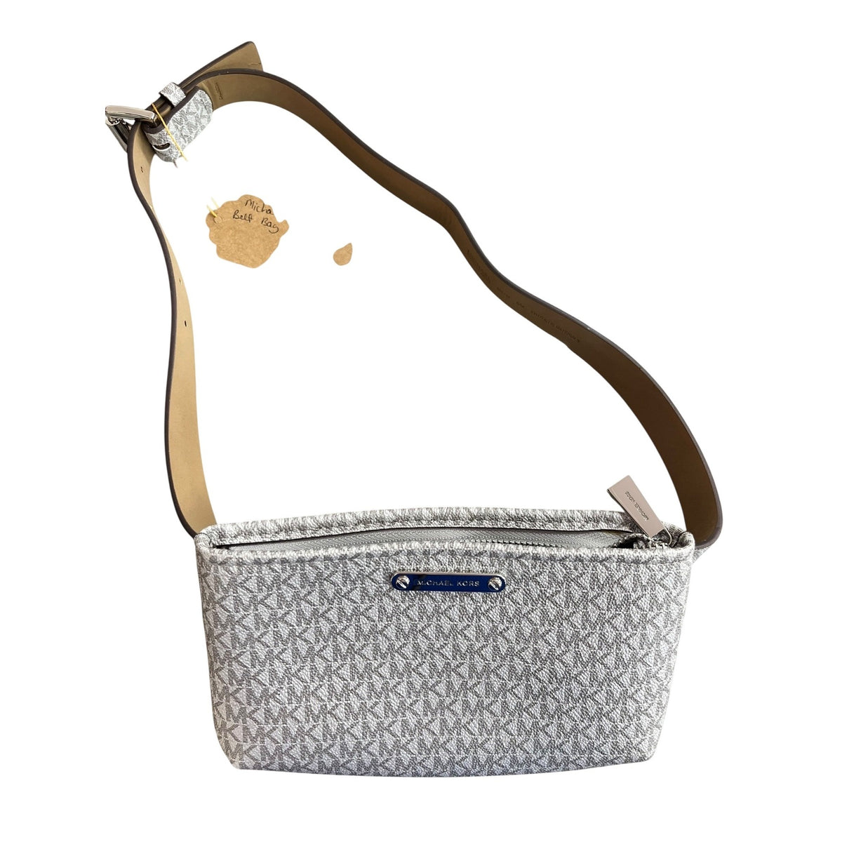 Michael Kors Logo Print Belt Bag With Adjustable Strap Size S/M