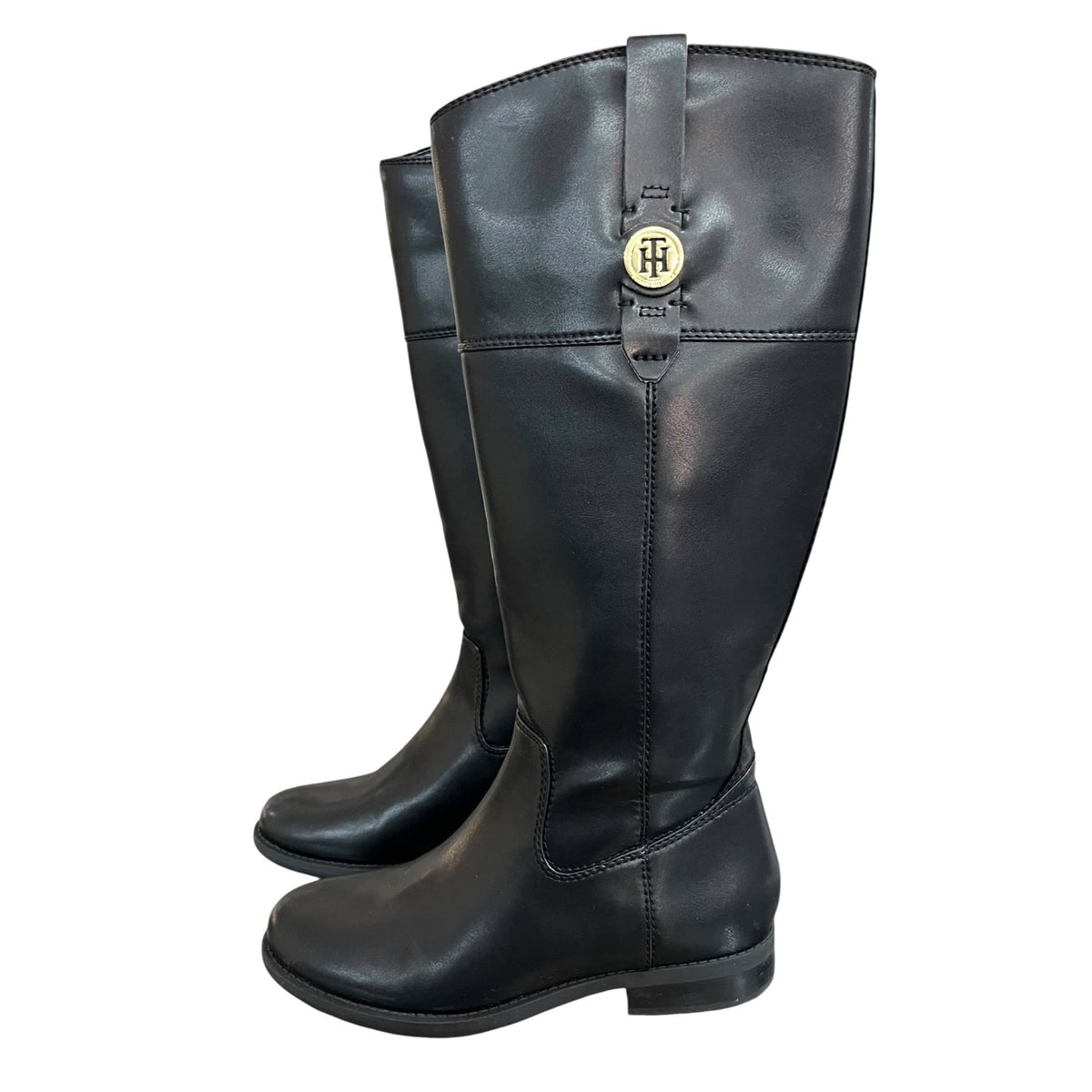 Tommy Hilfiger Black Knee-High Women's Boots Size 6.5