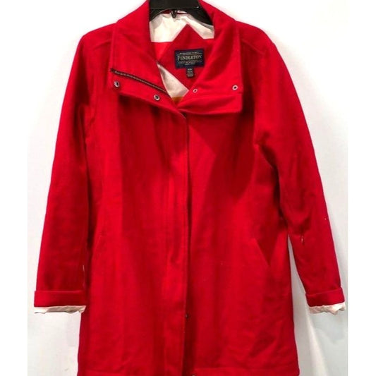 Pendleton Women's Red Wool Blend Mid-Length Coat Size M