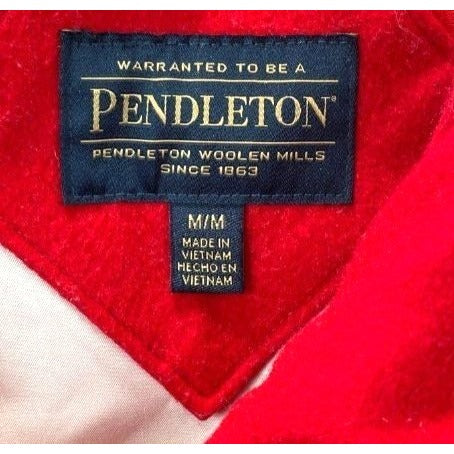 Pendleton Women's Red Wool Blend Mid-Length Coat Size M