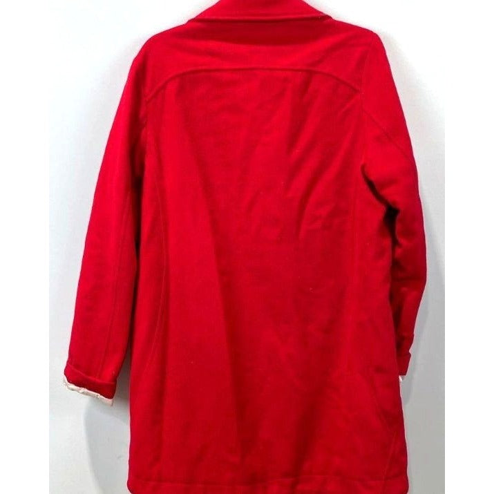Pendleton Women's Red Wool Blend Mid-Length Coat Size M